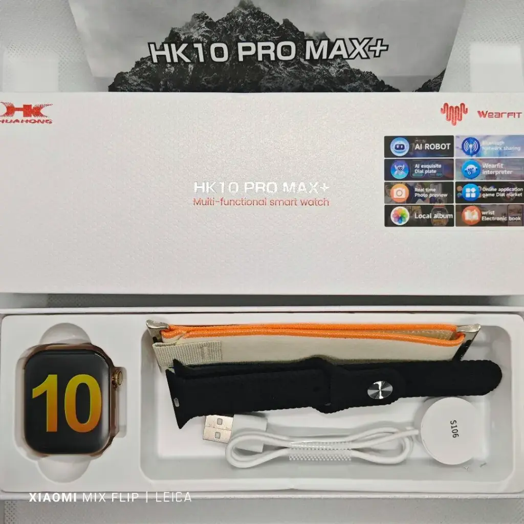 Nouveau HK10 Pro Max Plus montre intelligente BT appel HK10 Pro Max + montre intelligente créativement Ai Robot HK10PM + avec 2 sangles